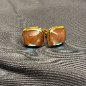 Vintage Saphiret Sapphirine Glass Cufflinks